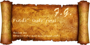 Futó Györgyi névjegykártya