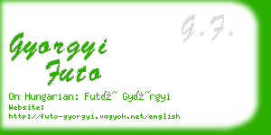 gyorgyi futo business card
